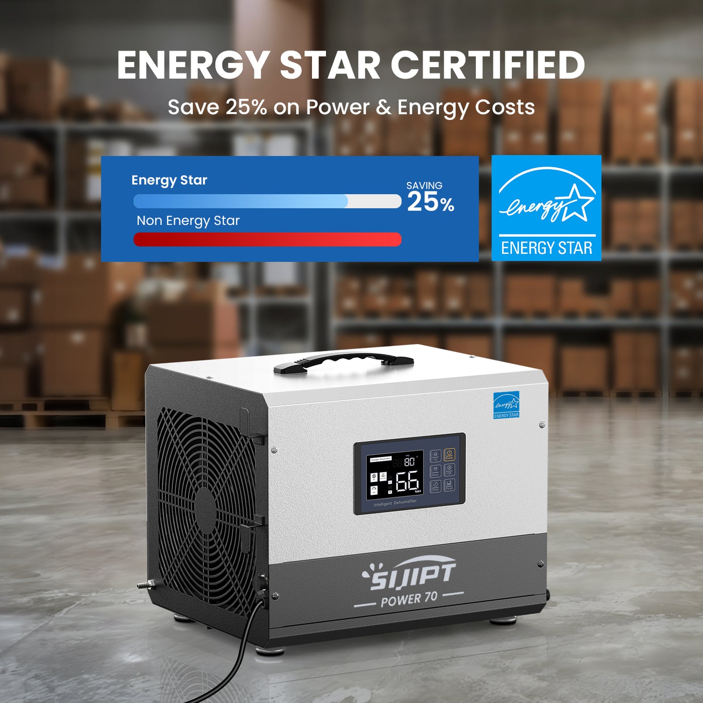 80 Pints Dehumidifier with Pump