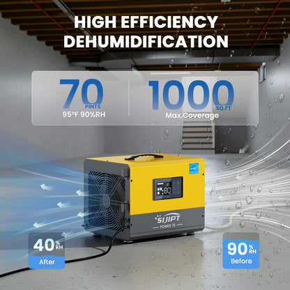 80 Pints Dehumidifier with Pump