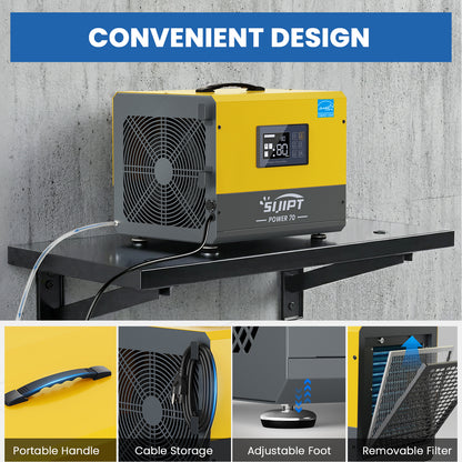 80 Pints Dehumidifier with Pump