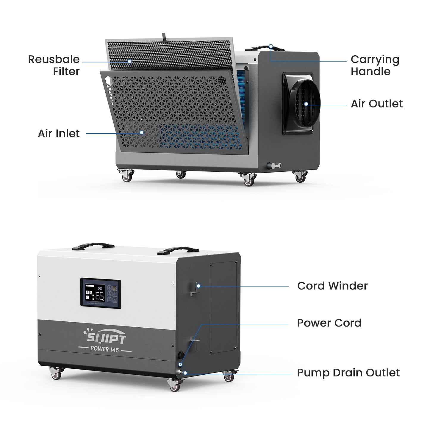125 Pints Commercial Dehumidifier